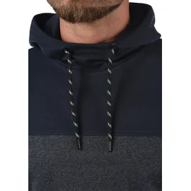 !Solid Hoodie mit Musterung Blau S