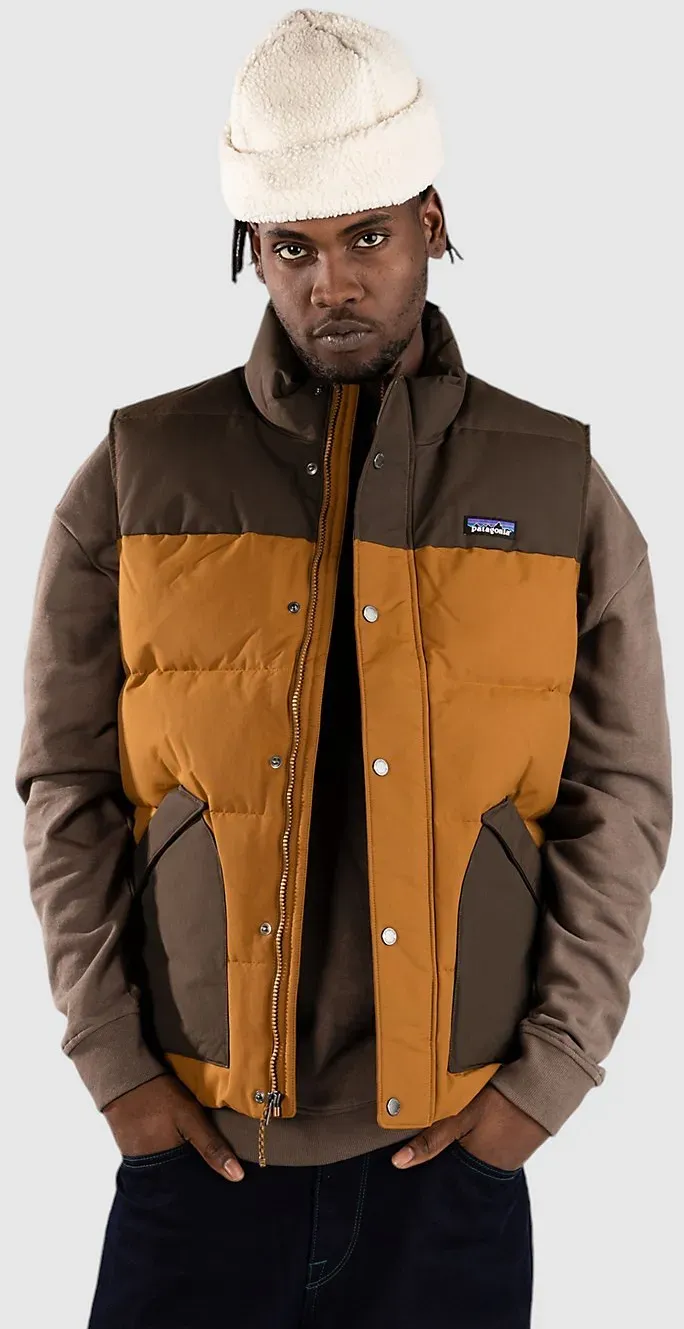 Patagonia Downdrift Weste shelter brown Gr. L