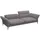 flexlux 3-Sitzer Salino, Funktionssofa, Relaxsofa, Sofa mit Arm- und Kopfteil-Verstellungen, Kaltschaum & Stahl-Wellen grau