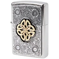 Zippo Sturmfeuerzeug 2004750 Emblem-Lighter with Celtic Knot, Silber, one Size