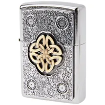 Zippo Sturmfeuerzeug 2004750 Emblem-Lighter with Celtic Knot, Silber, one Size