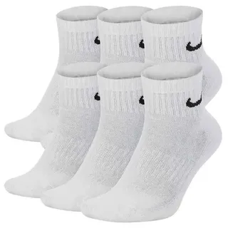 Nike Everyday Cushioned Knöchelsocken 6er Pack weiß/schwarz 34-38