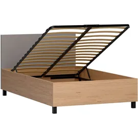Vox Bett SIMPLE 125 x 204,4 cm Eiche grau