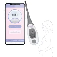 reer Basalthermometer zur Zykluskontrolle - Digitales Thermometer mit App und Bluetooth - Zyklustracker für Eisprung, Ovulation & NFP - Fruchtbarkeitsthermometer für natürliche Schwangerschaftsplanung