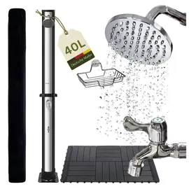 Novaterra Solardusche schwarz/Silber 40 l