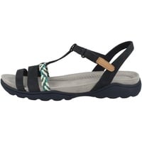 CLARKS Amanda Tealite Sport Sandal, Navy Nubuck, 41 EU