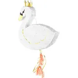 Partydeco Pinata Tier, 43.5 x 49.5 x 9 cm, Weiss, 1 Stück (1 Stk.)