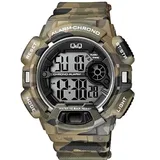 Herrenuhr Armbanduhr Camouflage Sportliche Männeruhr Silikonband Q&Q by Citizen