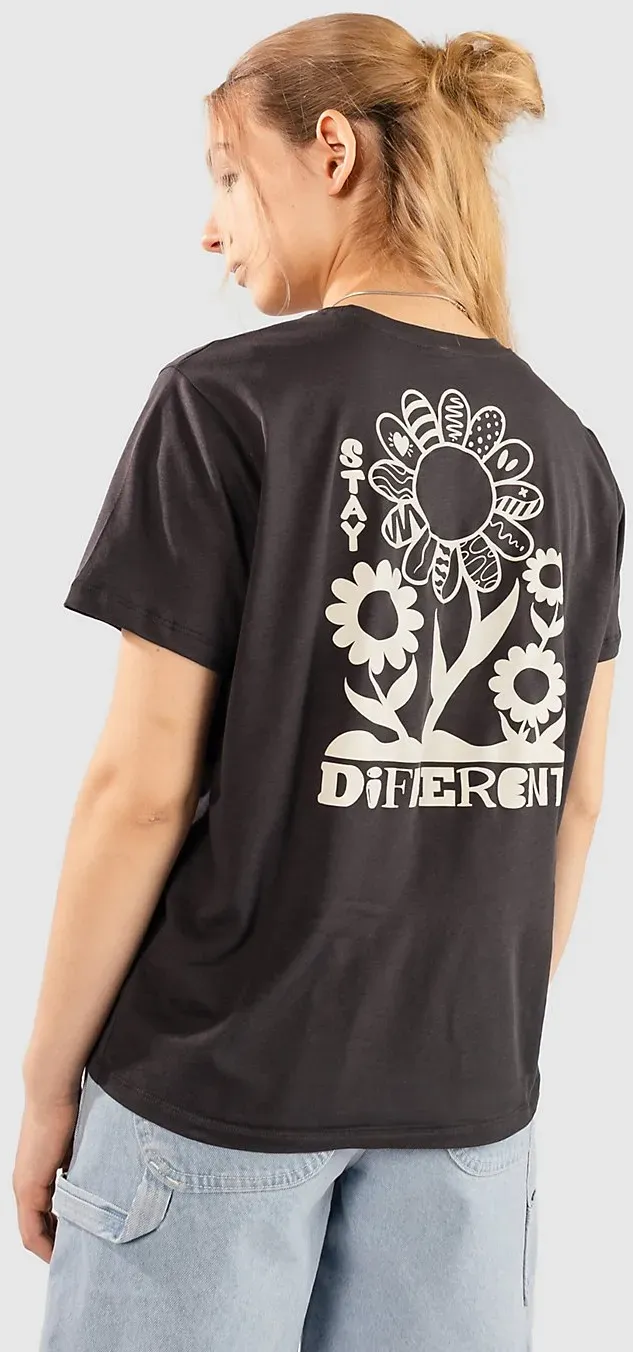 Iriedaily Stay Daisy T-Shirt off black Gr. XS