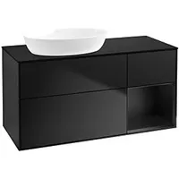 Villeroy & Boch Finion Waschtischunterschrank FA52PDPD 120cm, Abdeckplatte black