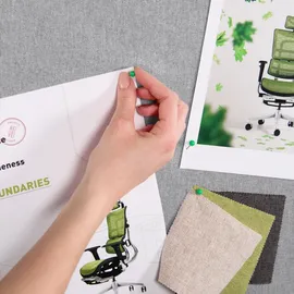 HJH Office Mobiles Akustik-Trennwand-System FLEXMIUT 2er Set hellgrau