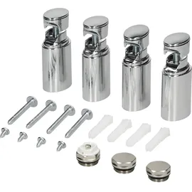 luxebath Badheizkörper Sahara 300 x 800 mm 600 W Chrom gerade Seitenanschluss