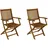 DEGAMO Benita Gartenstuhl 52 x 58 x 91 cm braun 2 St.