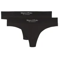 Marc O'Polo Feinripp-Tanga, schwarz, S