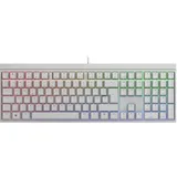 Cherry MX 2.0S kabelgebundene Gaming Tastatur weiß, LEDs RGB, MX RGB BLUE, USB, DE (G80-3821LSADE-0)