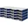 Styro Sortierstation Styrodoc grau/blau mit 12 Fächern