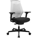 Sitness Drehstuhl Stoff Weiß/Schwarz