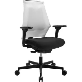 Sitness Drehstuhl Stoff Weiß/Schwarz
