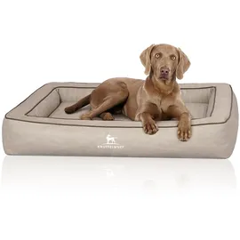 Knuffelwuff Hundebett Montego 120 x 100 cm grau