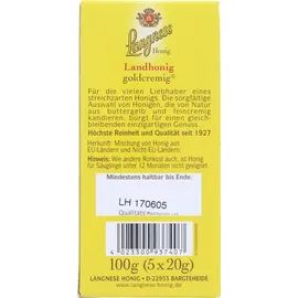 LANGNESE Landhonig goldcremig Minis 5x20g