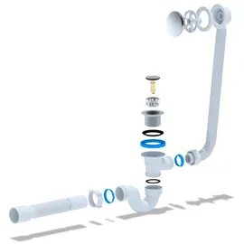 Belvit Siphon Badewanne 1 1/2" x DN40/50 mm