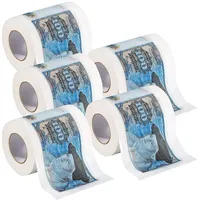 Infactory Retro-Toilettenpapier 100 D-Mark, 5 Rollen