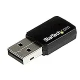 StarTech.com USB 2.0 AC600 Mini Dual Band Wireless-AC Wlan Adapter - 1T1R 802.11ac WiFi Netzwerkadapter - 2,4 GHz / 5 GHz Mini Stick