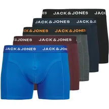 JACK & JONES "JACBLACK – Formschlüssige Boxershorts mit elastischem Bund", Damen, Gr. M, 5 Stk.