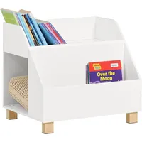 SoBuy KMB54-W Kinderregal mit 3 Fächern Spielzeugregal Bücherregal Aufbewahrungsregal für kinder standregal weiß bht ca.: 60x53x48cm