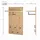 Haku-Möbel Wandgarderobe Parma 48 x 90 cm Eiche Schwarz