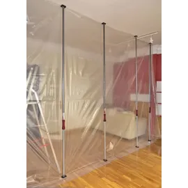PIHER Deckenstütze Stahl 200-375 cm schwarz