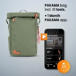 PAKAMA Fitness-Rucksack (inkl. App) - Das Fitnessstudio zum Mitnehmen GRÜN No Size