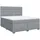 vidaXL Boxspringbett 180 x 200 cm Hellgrau