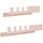 casa pura Wandregal 2er Set Metall 40 x 20 x 10 cm Pink
