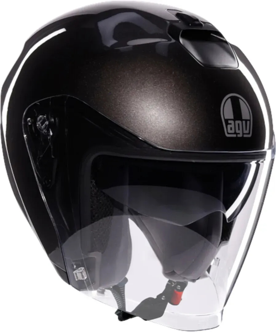 AGV Irides Mono Jet Helm, grijs, L Voorman