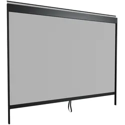 Juskys Seitenwand für Lamellendach Tahiti - Rollo 4 m - Aluminium & Stoff - Zubehör Anthrazit