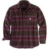 CARHARTT Hamilton Fleece Lined Hemd, braun, M