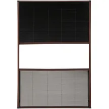 hecht International Culex Fliegengitter Alu Plissee 110 x 160 cm Braun