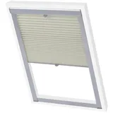vidaXL Plissee Faltstore Cremefarben 104