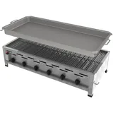 ChattenGlut, Gasgrill, Gasbräter 6-flammig mit Rost und Pfanne (27 kW)