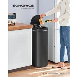Songmics Mülleimer 50,0 l schwarz