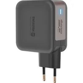 Swissten Swissten, GaN Travel Charger 100W 3x USB-C + USB-A schwarz