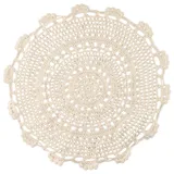 Spitzendeckchen, handgefertigt, Häkelspitze, Baumwolle, Tischset, runde Spitze, Tischdecken, Vintage, Dekoration, Blumen-Tischdecke für Zuhause (30 cm)