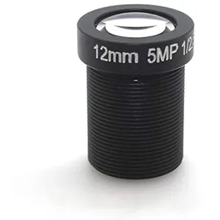 Booso Einplatinen-Kameraobjektiv, 12 mm, 5 MP, HD-Netzwerk-Kameraobjektiv, CCTV-Objektiv, Kamerazubehör