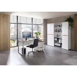 Innostyle Schreibtisch Memphis Weiß / Artisan Eiche