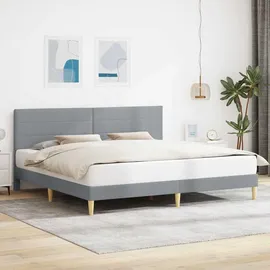 vidaXL Bettgestell 180 x 200 cm Hellgrau