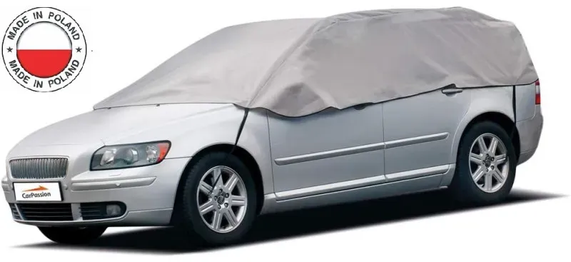 Wasserdichte Halbhülle für Kombi, Maße 345 cm x 116 cm, grau – CarPassion