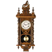 Relojesdeco Pendelwanduhr, 77 cm, Pendeluhr, mechanische Wanduhr, 31 Tage Seil, schön, römische Ziffern, Pendel geschützt
