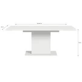 VCM Esstisch Motion weiß