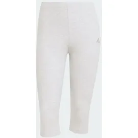 adidas Seasonal Essentials Rib Capri Leggings - light grey heather M